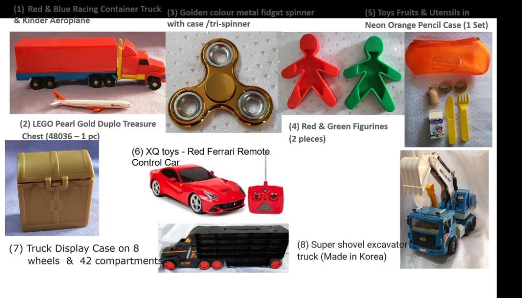 Remote Ferrari Car Truck Display Case Aeroplane Lego Tri spinner