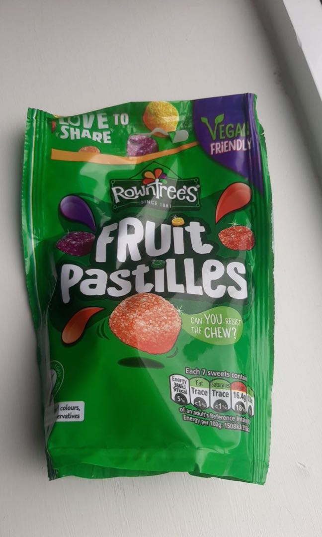Rowntree Fruit Pastilles Vegan Friendly, Food & Drinks, Packaged ...