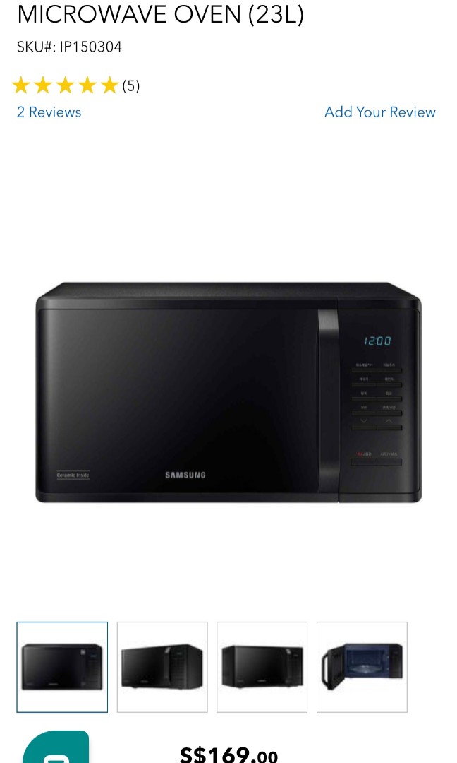 samsung ms23k3513ak solo microwave