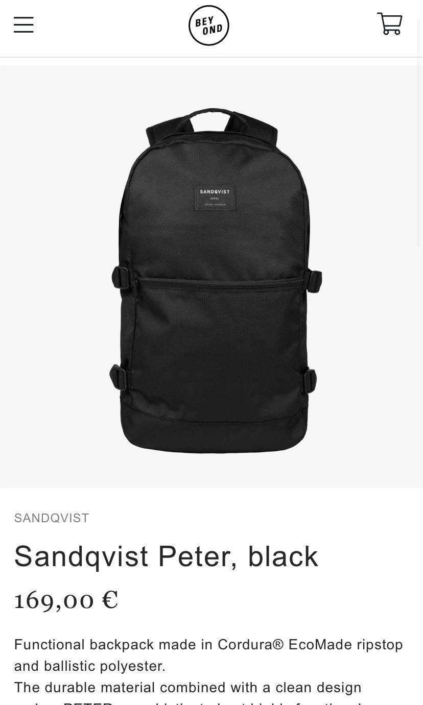 Sandqvist top peter backpack