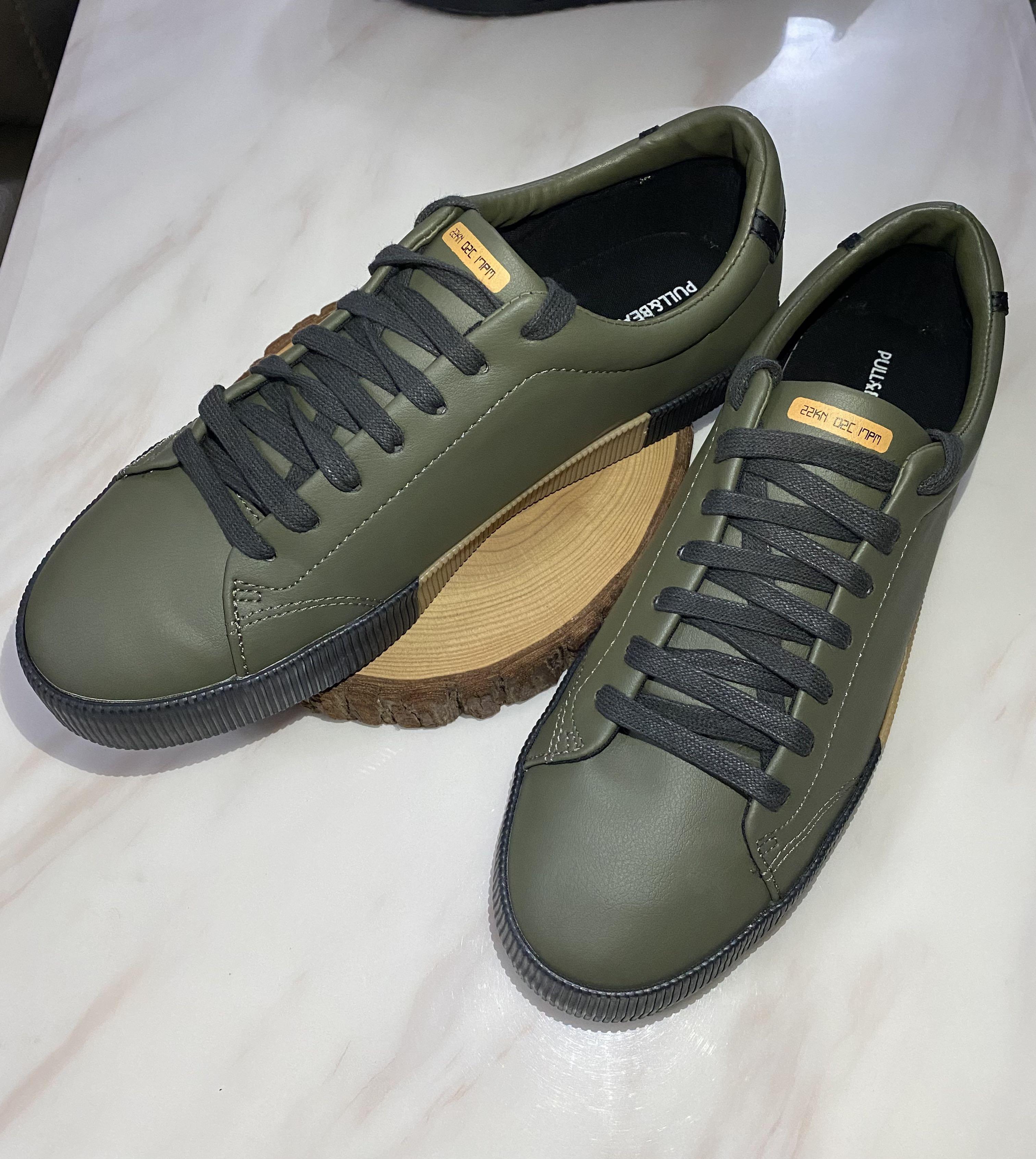SAVE 80 Pull and Bear Shoe Army s Green Men s Fashion