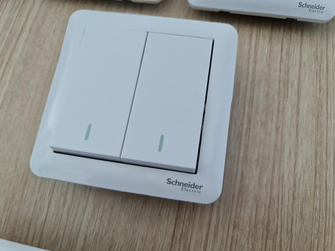 Schneider Electric Wall Switch Affle Plus Rocker Switches for Light Fan
