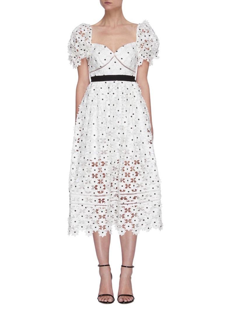 Self Portrait Daisy Dress Hot Self Portrait White Daisy Embroidered Midi Dress Discount Self Portrait Daisy Dress Hot Self Portrait White Daisy Embroidered Midi Dress Discount