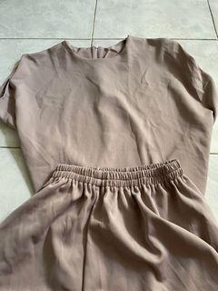 Set top and short lilac