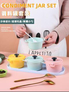 [SG Ready Stock] Condiments Containers Sets ❤️