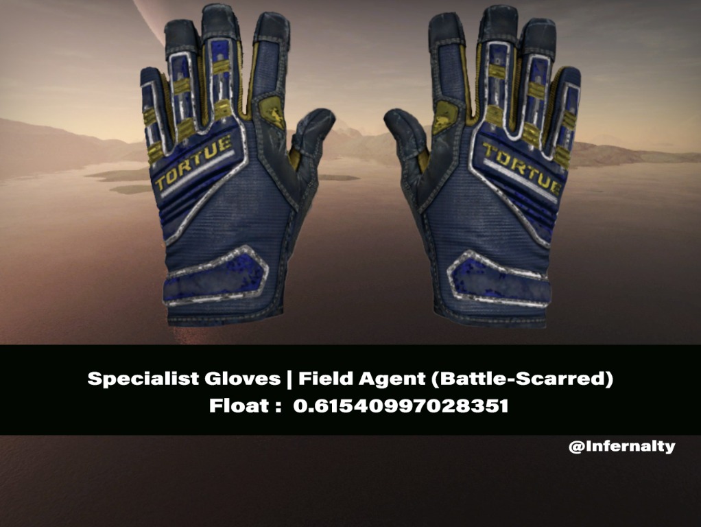 Specialist Gloves Field Agent BS CSGO SKINS KNIVES, Video Gaming