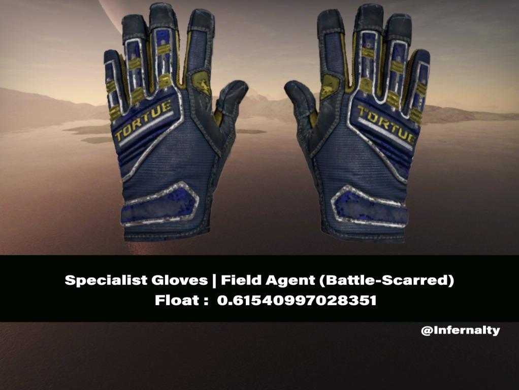 Specialist Gloves Field Agent BS CSGO SKINS KNIVES, Video Gaming