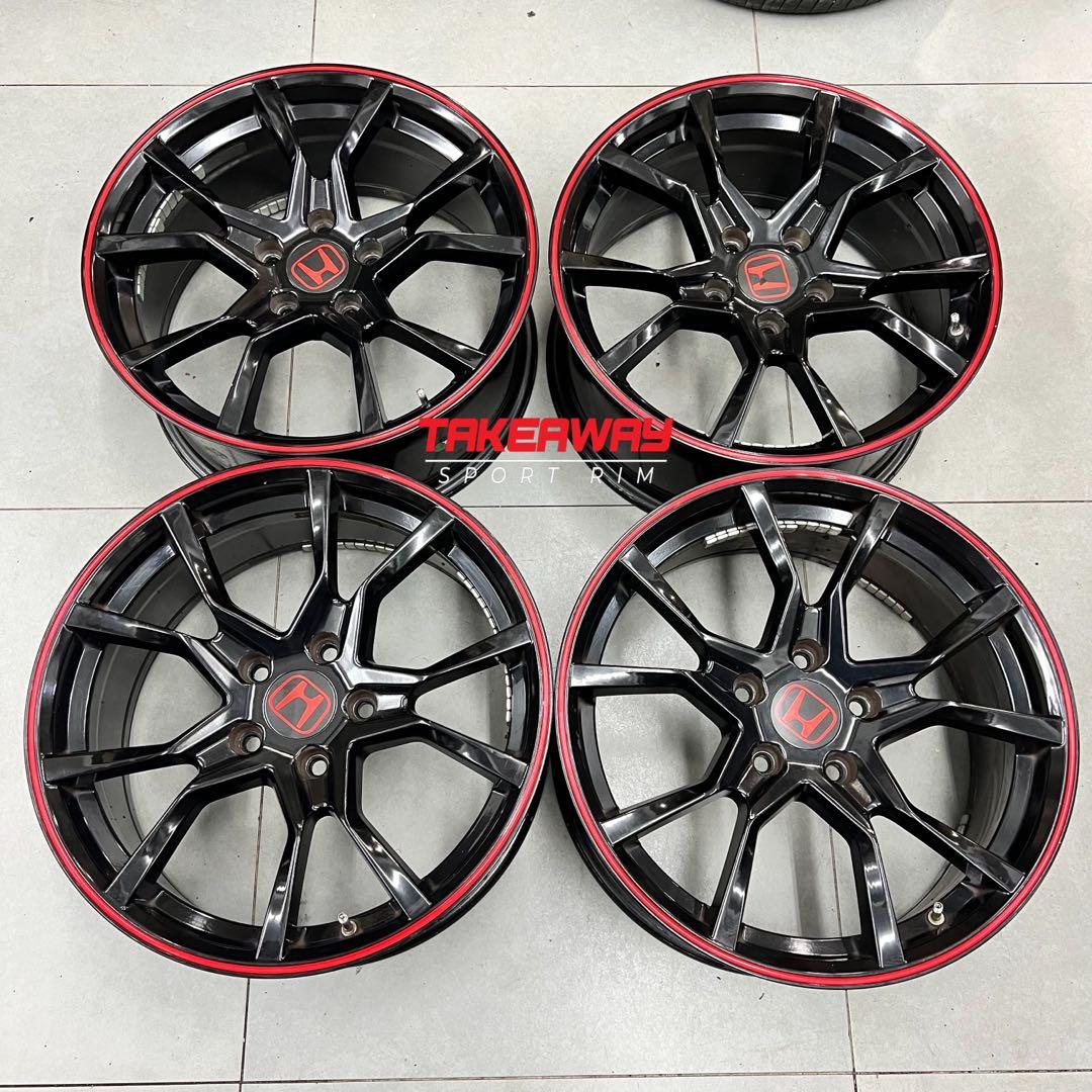Sport Rim Honda Type R 17 inci 5x114, Auto Accessories on Carousell