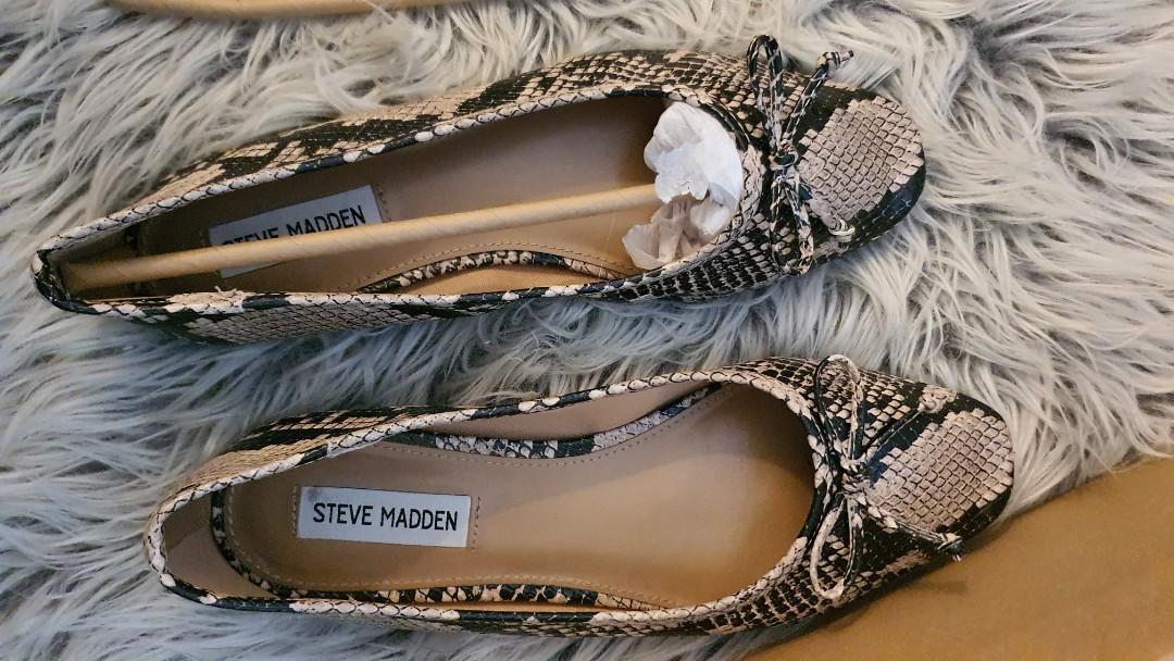 Steve madden snakeskin flats outlet