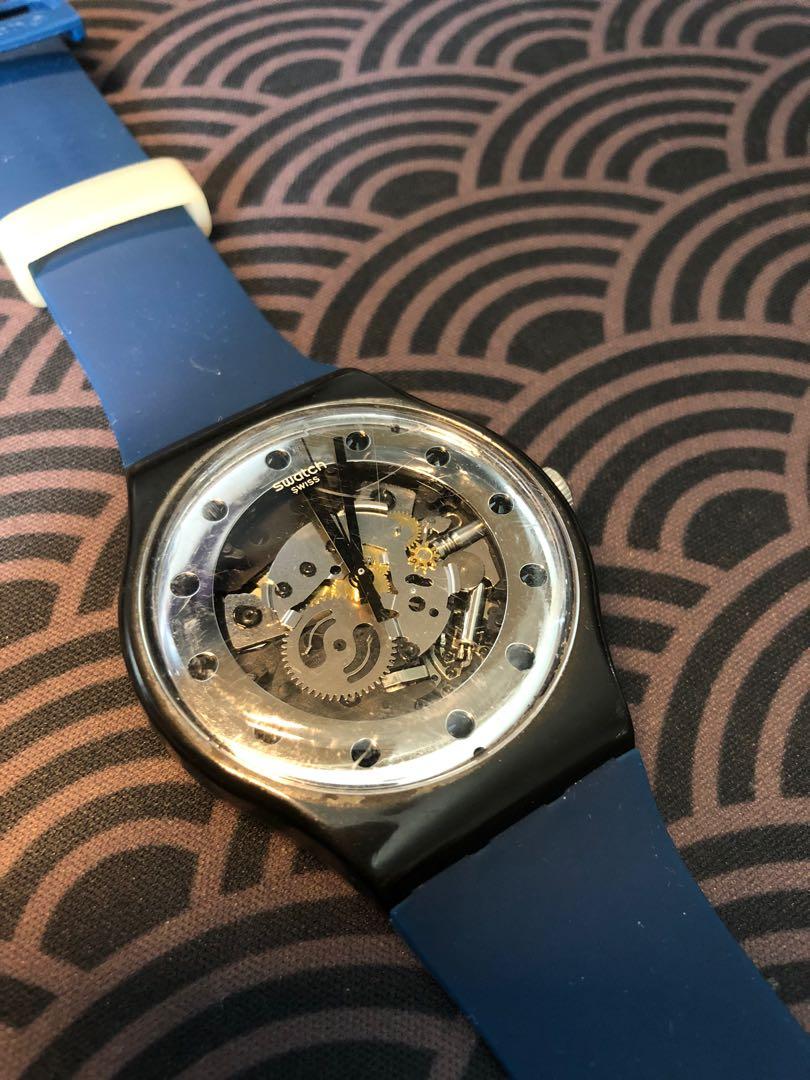 Swatch silver store glam watch