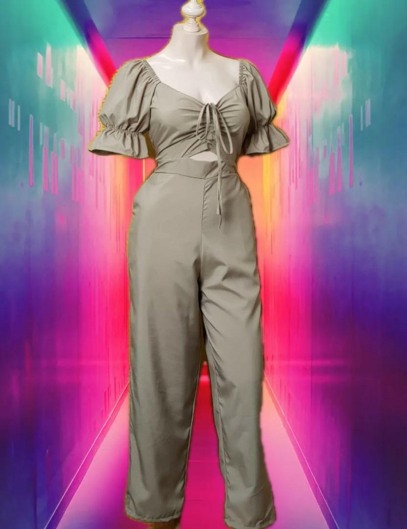 Tan Color Stylish Jumpsuit, Women's Fashion, Dresses & Sets, Jumpsuits