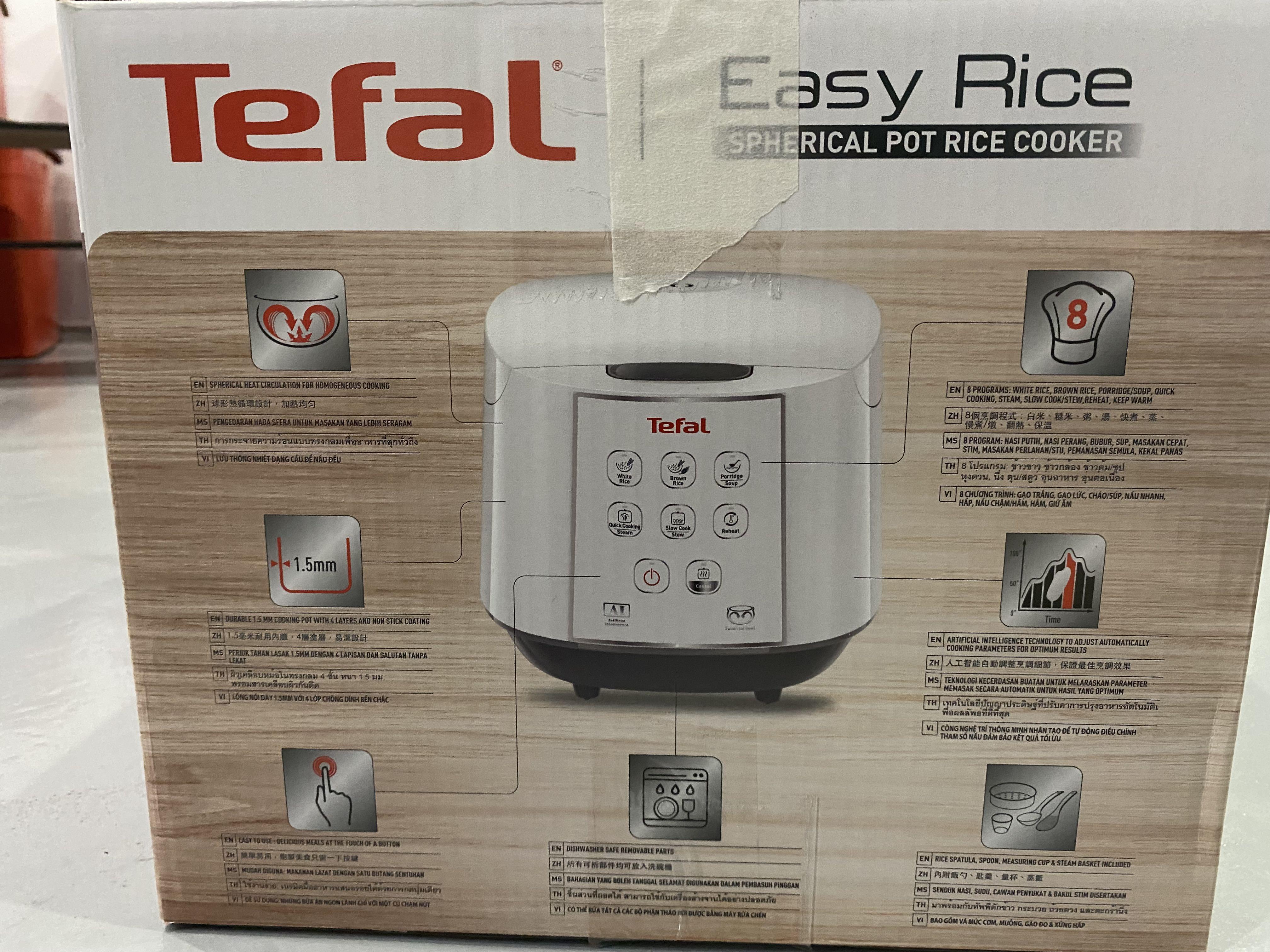 Tefal Spherical Pot Rice Cooker 1.8L, TV & Home Appliances, Kitchen