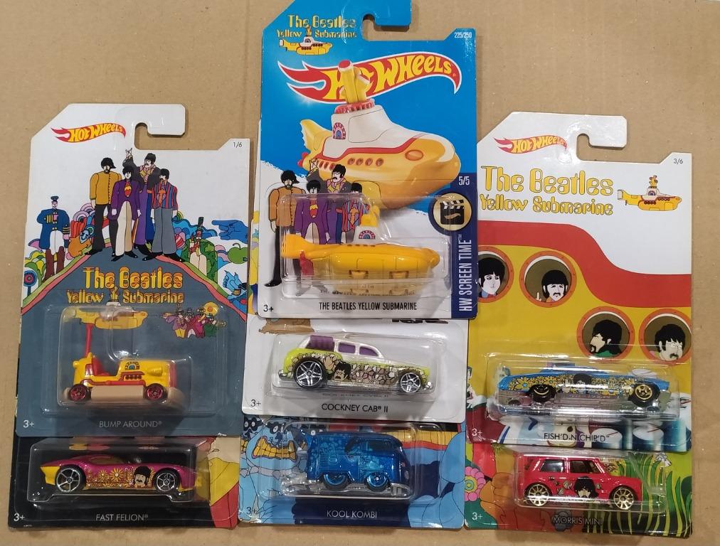 Spongebob Hotwheels Hot Wheels Beatles Yellow Submarine Car 1:64