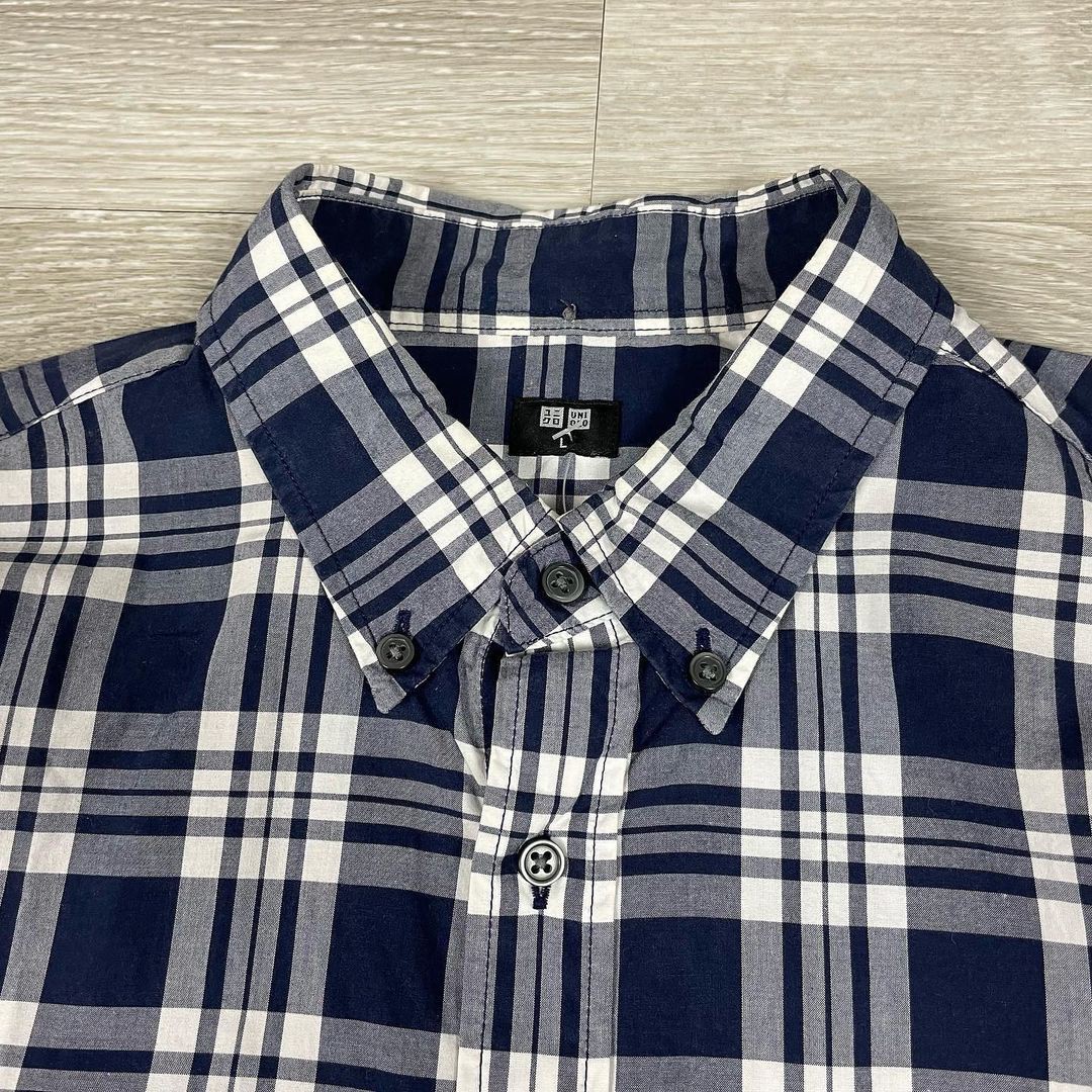 uniqlo plaid button down shirt JNSH09 