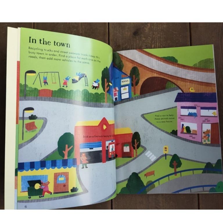 Usborne LITTLE First Sticker Tractors and Trucks, Hobbies & Toys