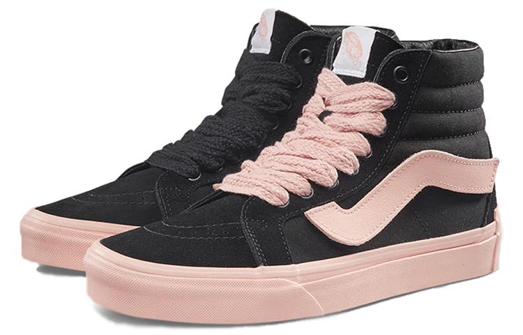 Vans Sk8 Hi Reissue Black Pink, Women's Fashion, Footwear, Sneakers on  Carousell