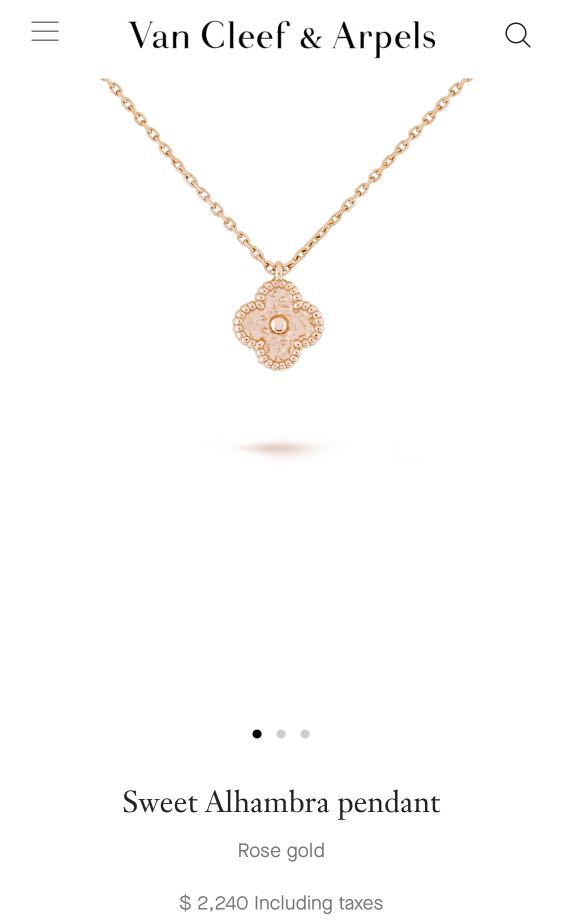 VCA Sweet Alhambra Necklace, Women's 