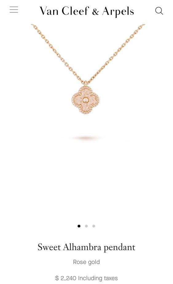 VCA Sweet Alhambra Necklace, Women's 