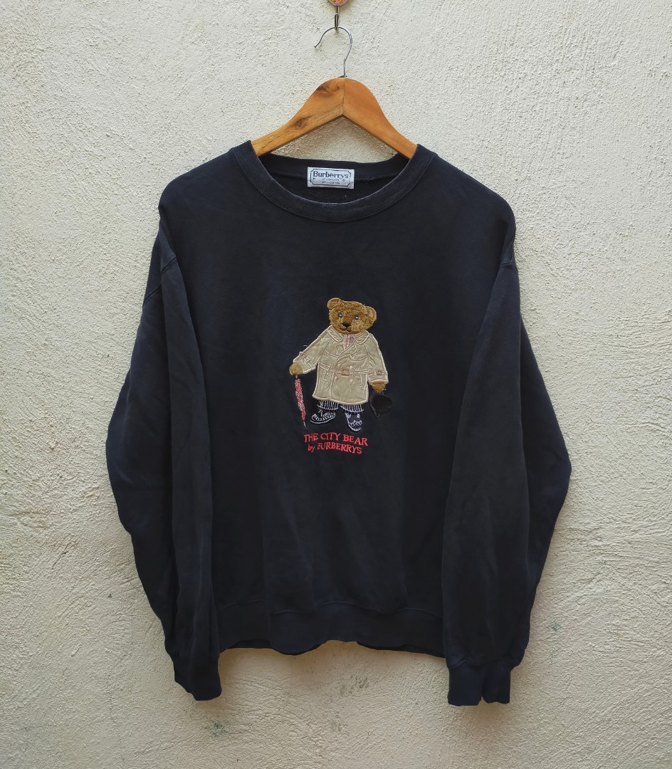 Vintage BURBERRY Bear sweatshirt, Men's Fashion, Coats, Jackets and  Outerwear on Carousell