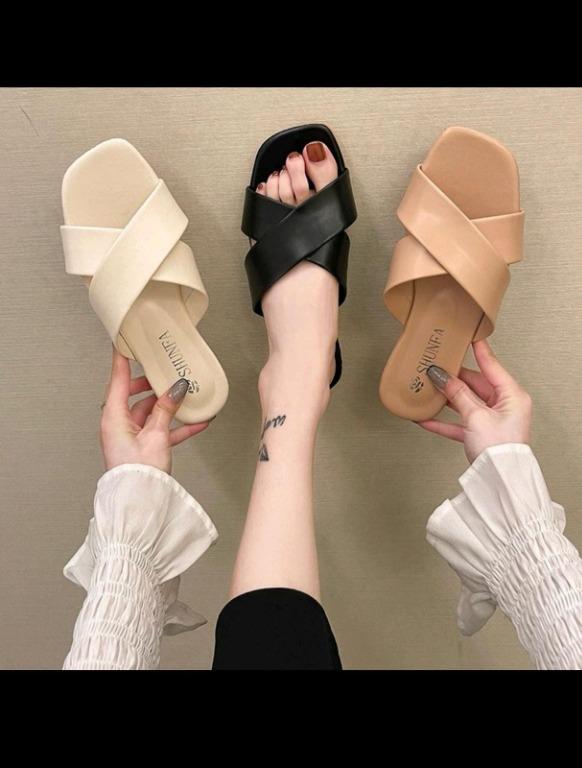 open toe slides