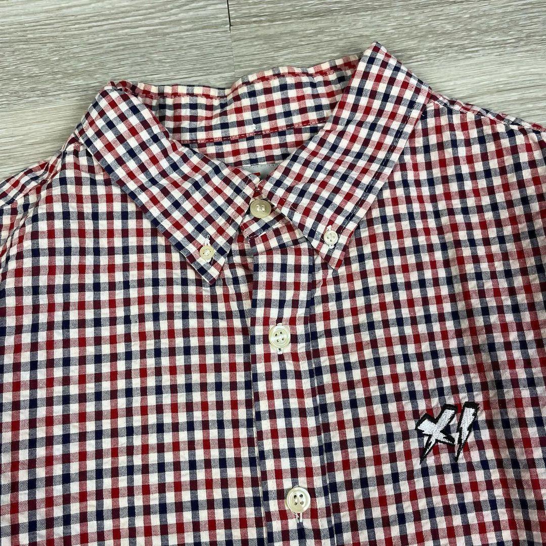 xlarge gingham button down shirt JNSH33 