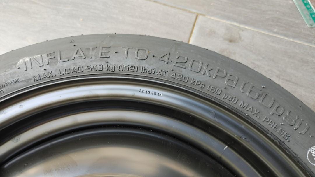Yokohama spare tyre with rim, Auto Accessories on Carousell