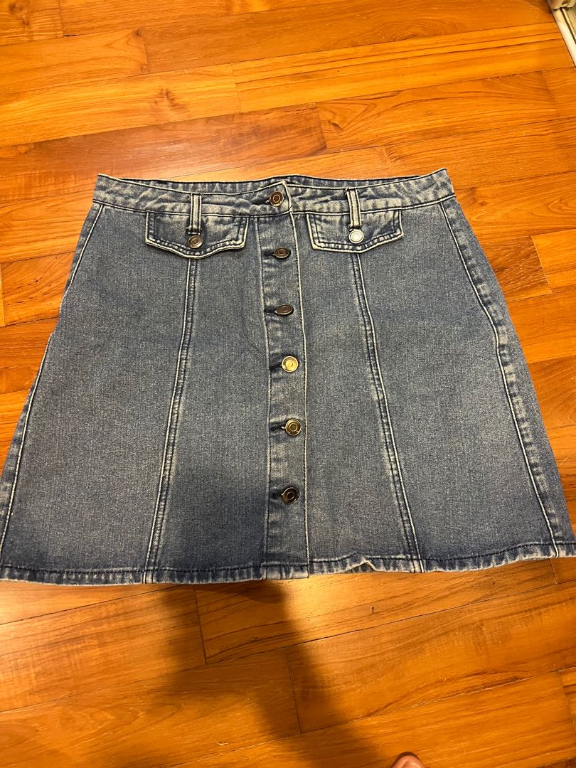 ZALORA denim skirt, Women's Fashion, Bottoms, Skirts on Carousell