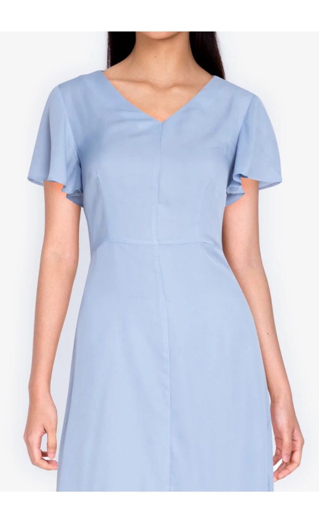 Zalora formal midi dress, Women's Fashion, Dresses & Sets, Dresses on