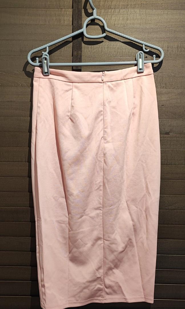 Pink tulip pencil skirt hotsell