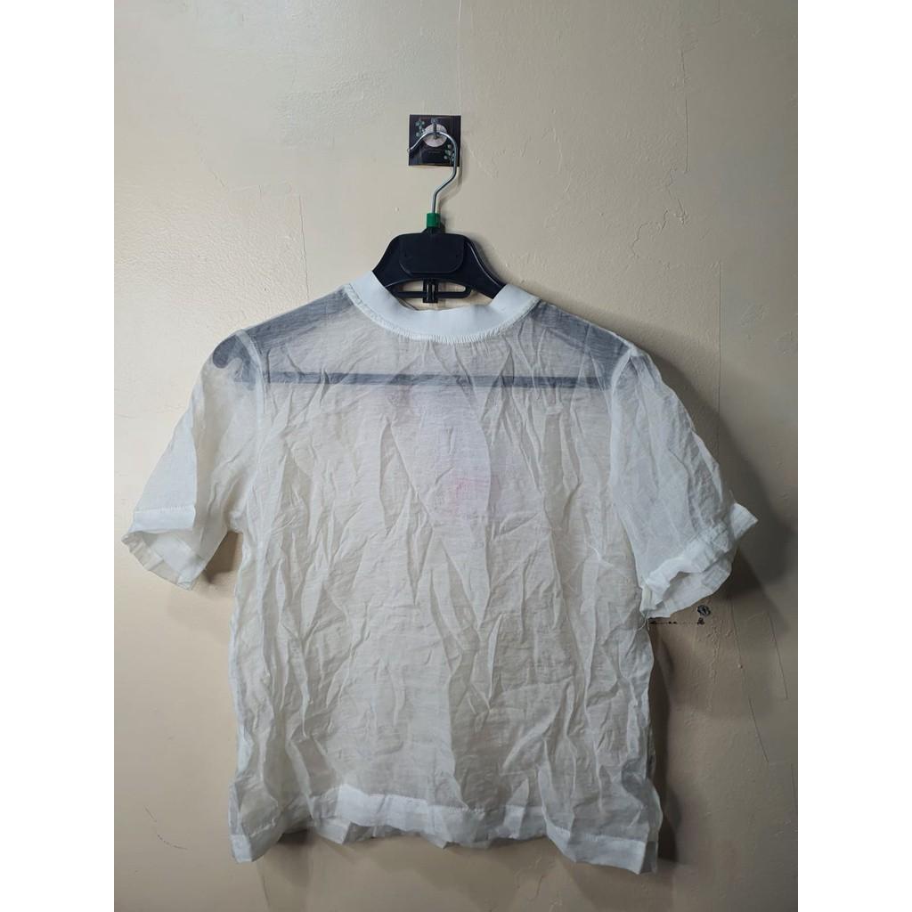 ZARA SHEER T-SHIRT, Fesyen Wanita 