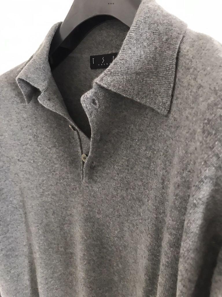 Pure Cashmere Polo Pullover Sweater 