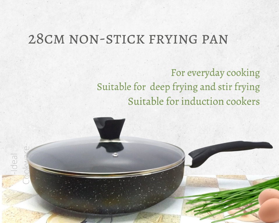 Frying Pan 28cm Medical Stone Free Stone-Derived Nonstick Pans Aluminum  Dishwasher Safe Cooking Skillet for Gas and Induction - China Frying Pan  and Stone Pan price