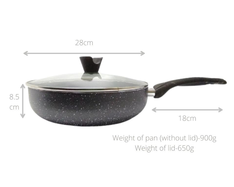 Frying Pan 28cm Medical Stone Free Stone-Derived Nonstick Pans Aluminum  Dishwasher Safe Cooking Skillet for Gas and Induction - China Frying Pan  and Stone Pan price