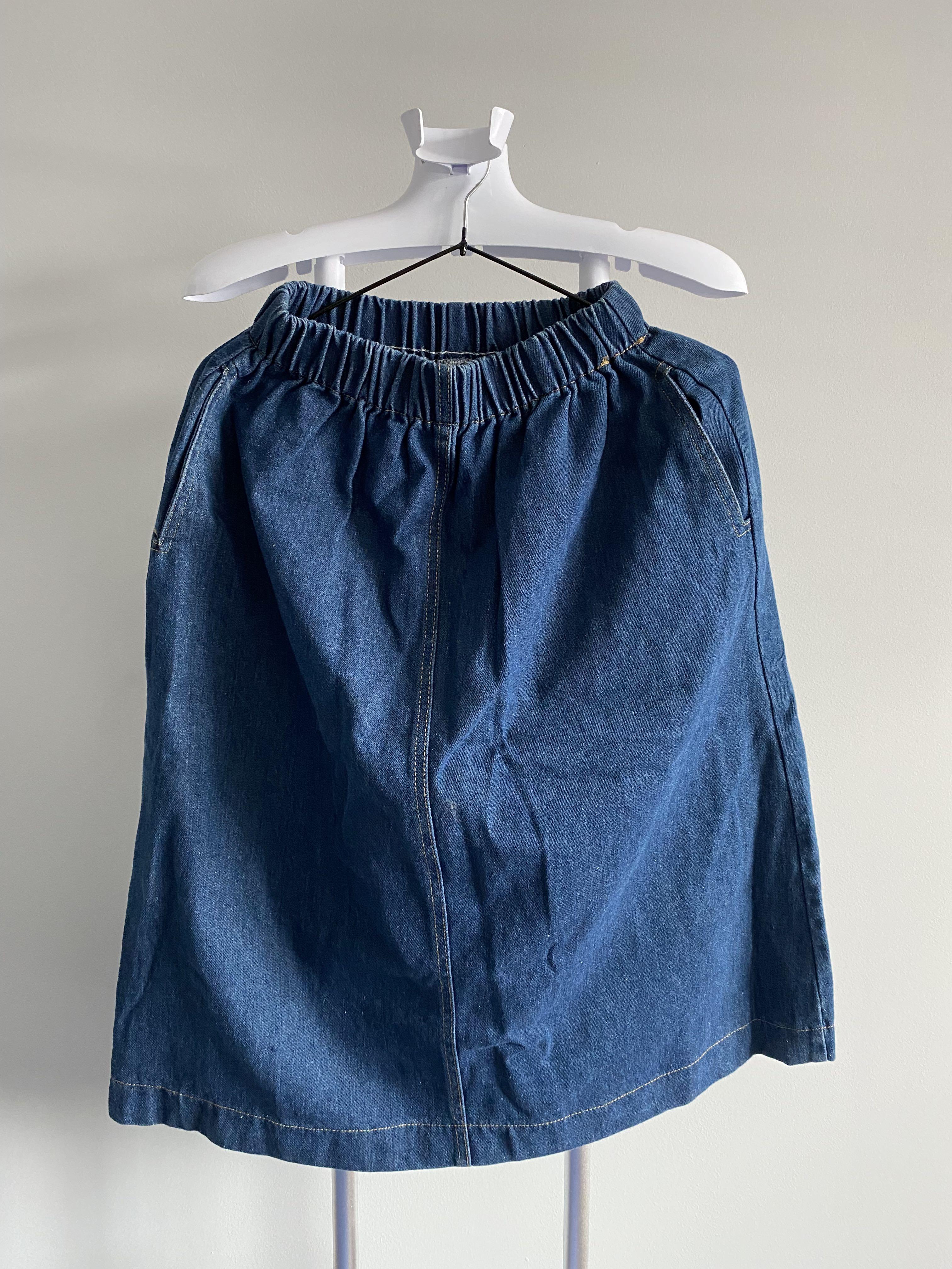 Jean top skirt $10