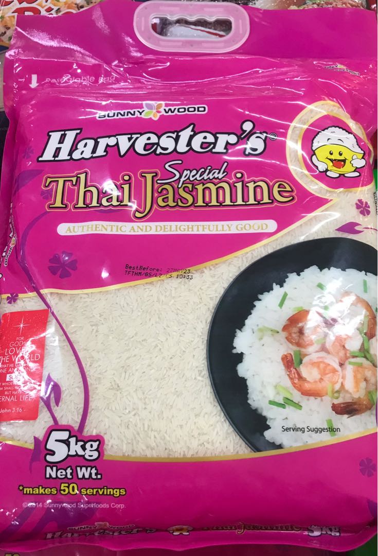 5kg Harvester’s Special Thai Jasmine Rice, Food & Drinks, Rice