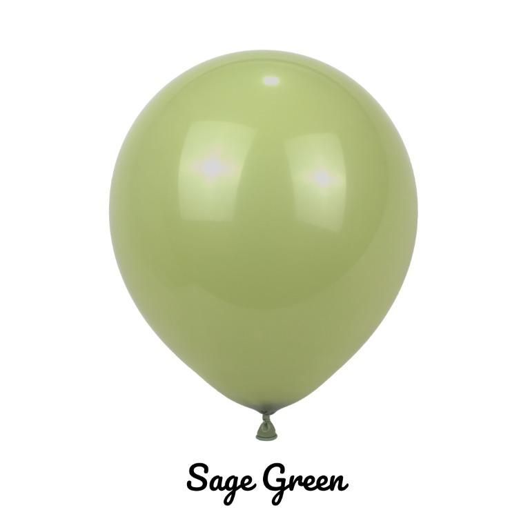 60 Pièces Ballons En Latex Vert Sauge, 12 Pouces Ensemble De Ballons Vert  Haricot, Ballons En Hélium Vert Clair Vintage, Ver[J1837]