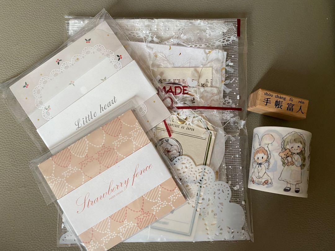 手帳二手福包 便簽 素材紙 印章 紙膠帶 興趣及遊戲 手作 自家設計 文具 Carousell