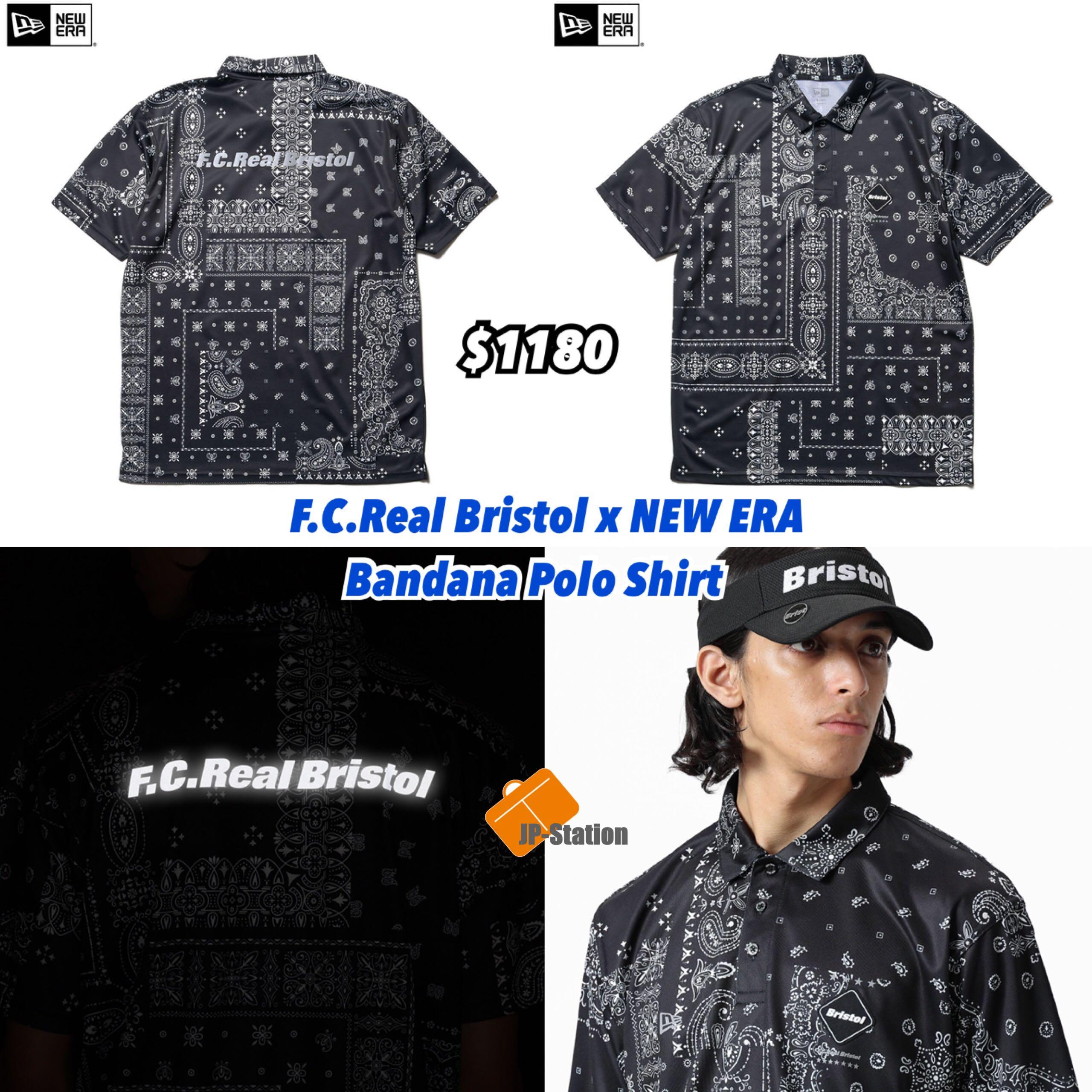 F.C.Real Bristol NEW ERA POLO SHIRT XL 黒 - ポロシャツ