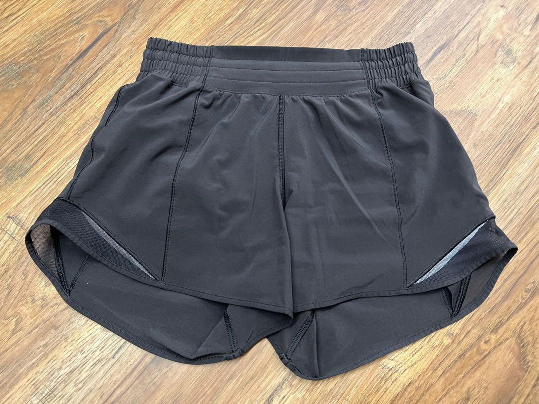 NEW LULULEMON Hotty Hot 4 LR Short 12 TALL Black Run Gym