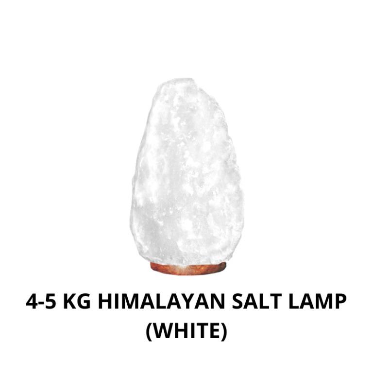 Rare White Salt Lamp 100 Pure Himalayan Salt, Furniture & Home Living