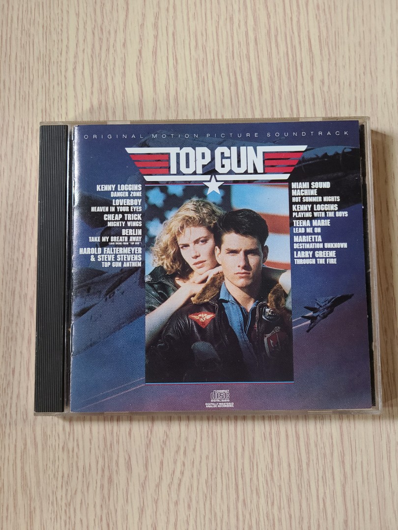 美版 Top Gun Soundtrack CD, 興趣及遊戲, 音樂、樂器 & 配件, 音樂與媒體 CD 及 DVD Carousell