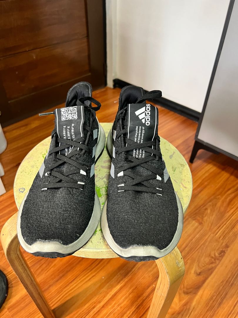 Adidas bounce + charcoal gray size us 10, Men's Fashion, Footwear, Sneakers  on Carousell