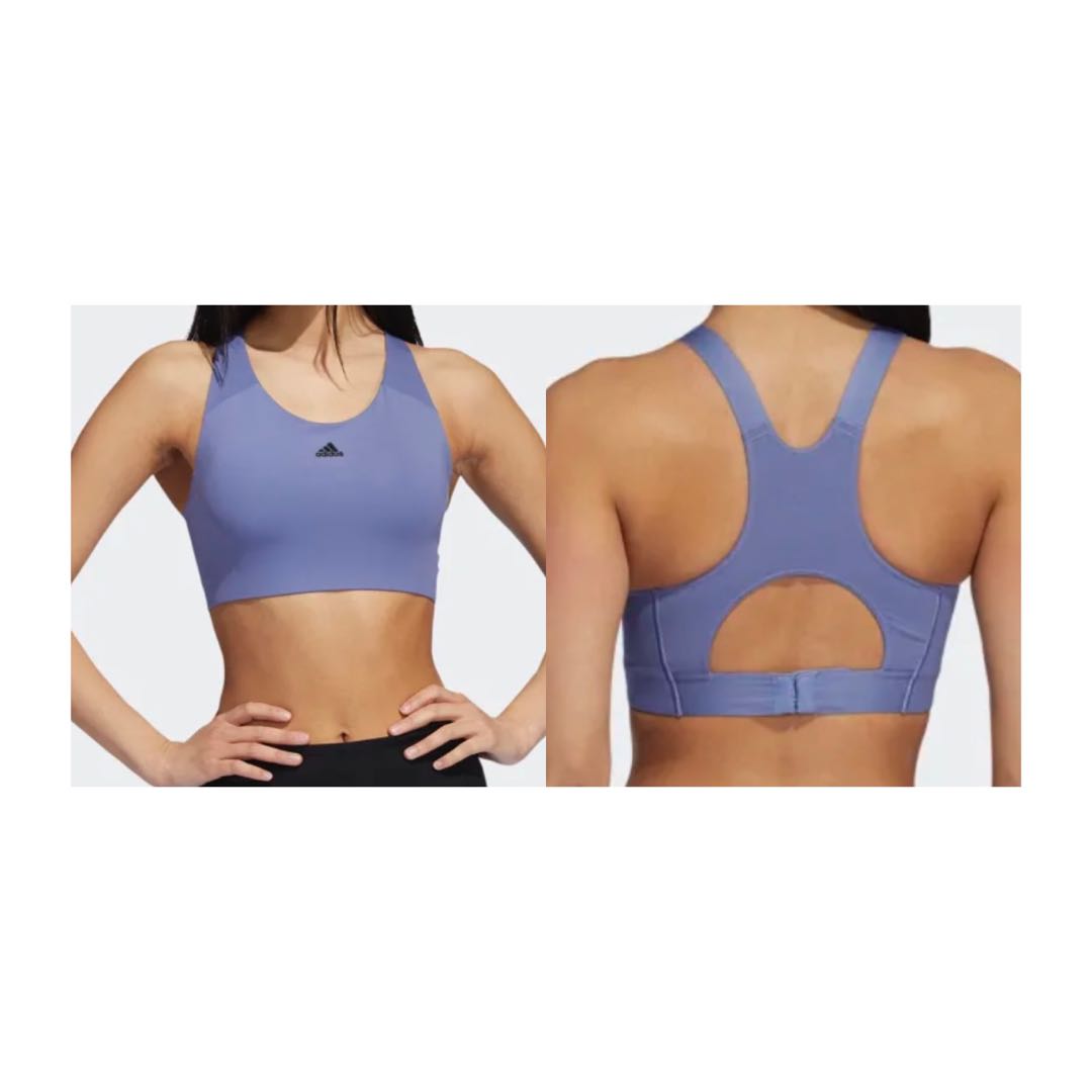 Adidas] Purple ultimate alpha sports exercise bra, Women's Fashion,  Activewear on Carousell