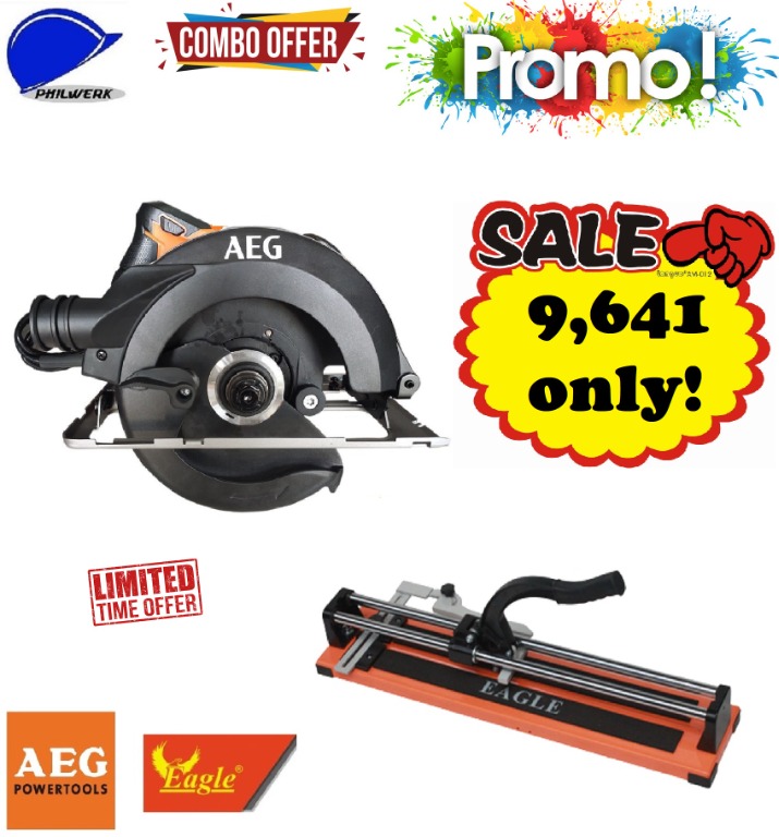 AEG Powertools CIRCULAR SAW KS121 1200W 184MM & Eagle Tile Cutting