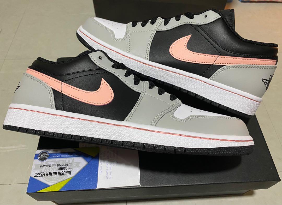 womens air jordan 1 low grey fog