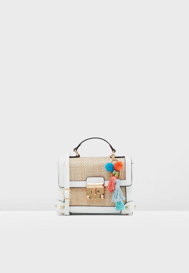 Aldo straw top bag