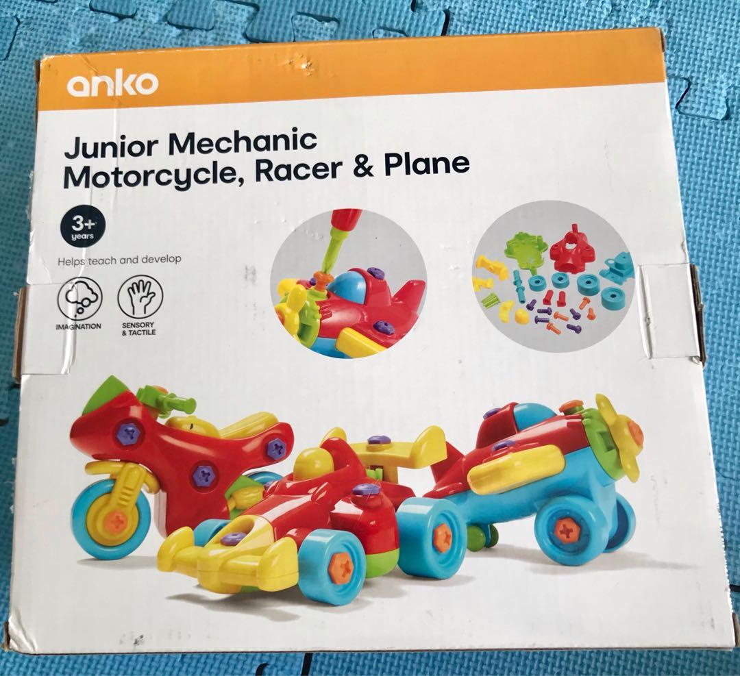 Anko Junior Mechanic motorcycle, racer & plane, Hobbies & Toys, Toys