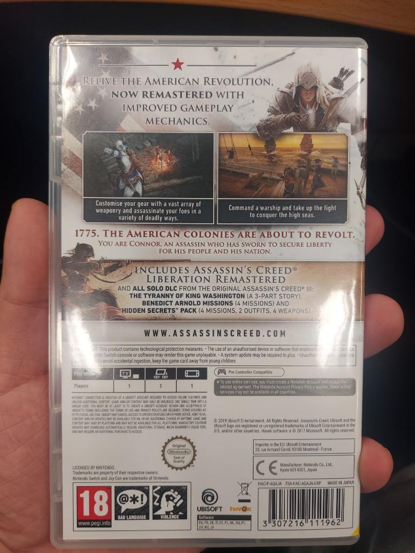 Assasin's Creed III Remastered (Free Mailing), Video Gaming, Video