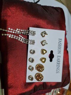 Assorted earrings (6 pairs)