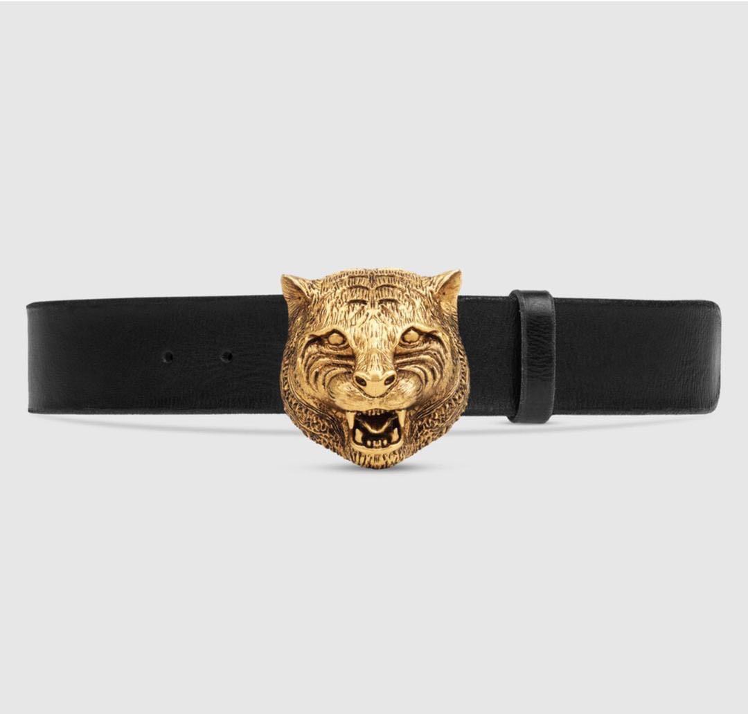 Gucci feline head belt store